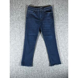 Mack Weldon Silver Denim Mens 34x30 Fits 34x28 Selvedge Blue Straight Leg Jeans